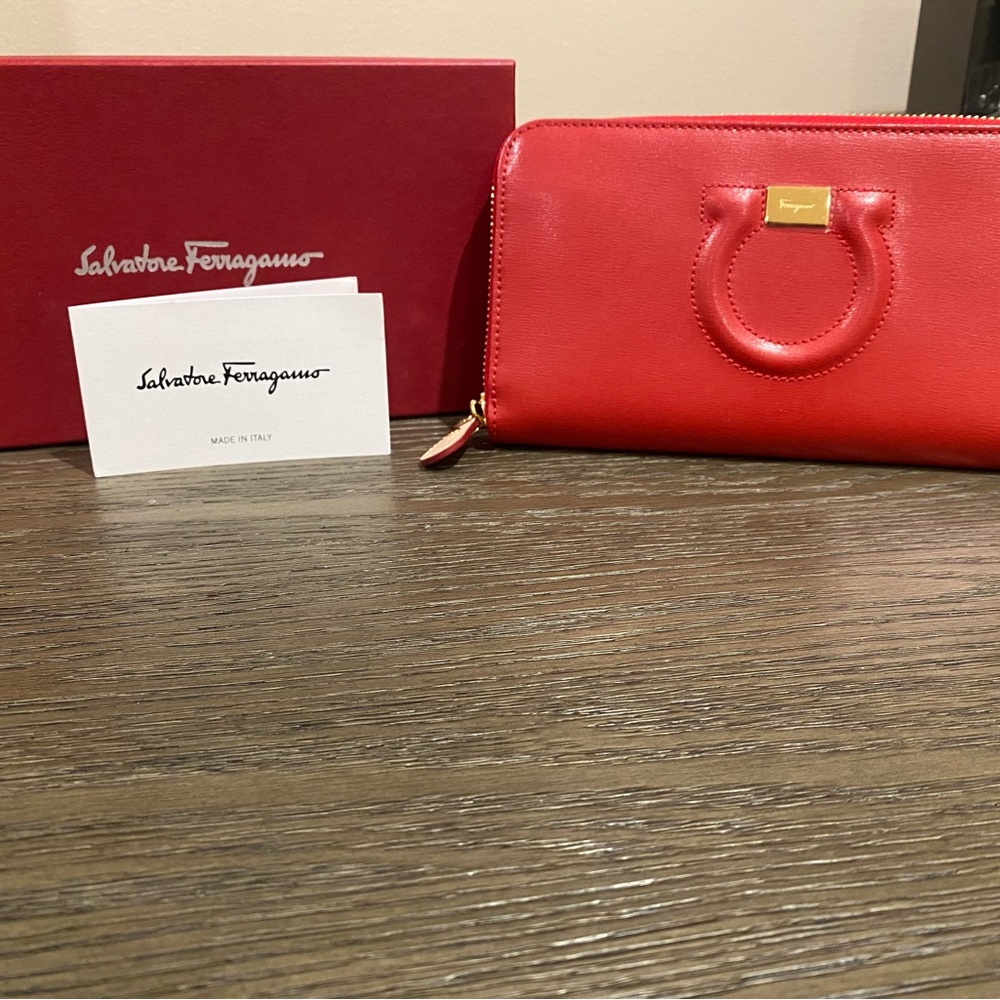 Salvatore Ferragamo Red Wallet.